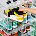 투명한 커스텀 로고와 전방 오픈 명백한 신발 상자