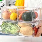 4 PC 쌓아 올릴 수 있는 플라스틱 명백한 냉장고 창시자 세트 주방 식품 저장실